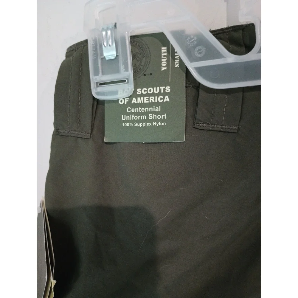 NWT Boy Scouts of America Centennial Canvas/Supplex Uniform Cargo Shorts Youth S